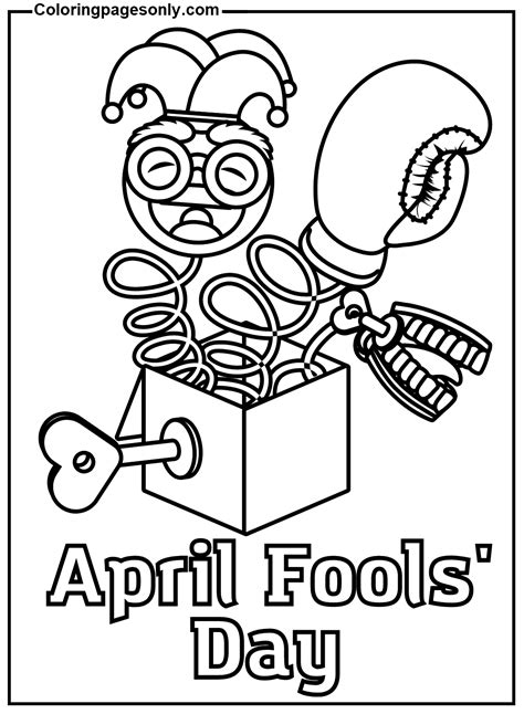 April Fools Coloring Pages Coloring Home