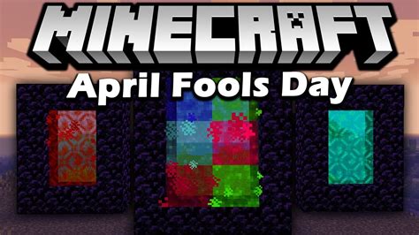 April fools minecraft. Like and Share with other Minecrafters!We take a look at the hidden secrets in the April Fools snapshot by Mojang and community! Crazy dimensions and items h... 