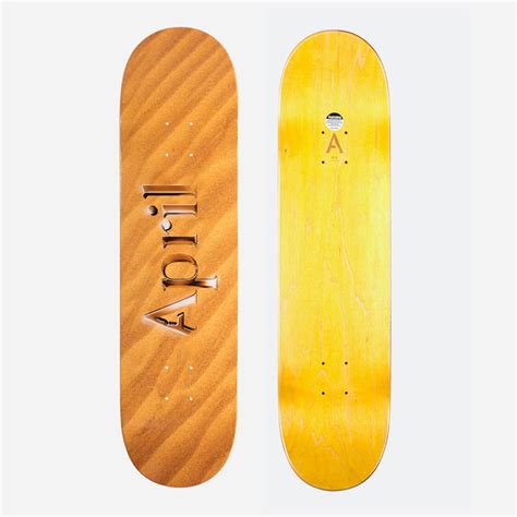 April skateboards. FREE U.S. SHIPPING ON ALL ORDERS OVER $100 *excluding Alaska, Hawaii & Puerto Rico. Full graphic emboss. Board Dimensions. 8 31.91" x 8" Nose - 6.91" 