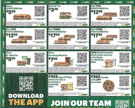 April subway coupons 2023. Subway Coupons For April 2024. 9 other subway coupons also available for april 2024. $7 any 6 inch combo. Two can dine for $13.99. Yes, as of april 29, 2024 there are 18 coupons and 19 total deals available. 9 Other Subway Coupons Also Available For April 2024. 