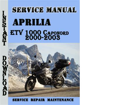 Aprilia etv 1000 caponord 2000 2003 service repair manual. - Repair manual for polaris scrambler 2x4 400.