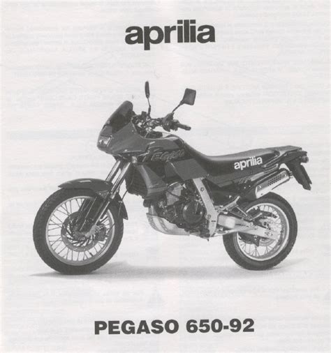 Aprilia pegaso 650 1992 reparatur reparaturanleitung. - Aprilia scarabeo 500 2004 factory service repair manual.