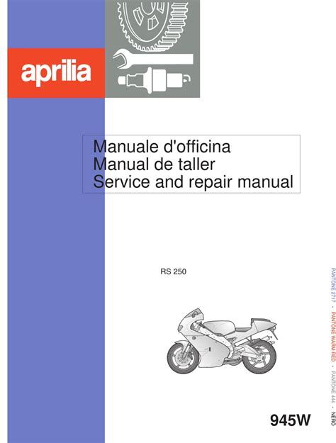 Aprilia rs 250 service repair manual. - Fishing lure collectibles an identification and value guide to the.