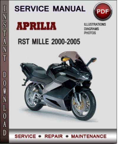 Aprilia rst mille 2000 factory service repair manual. - Arctic cat 2011 cfr 8 service handbuch.