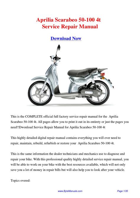 Aprilia scarabeo 50 4t workshop manual. - Every landlord 39 s tax deduction guide download.