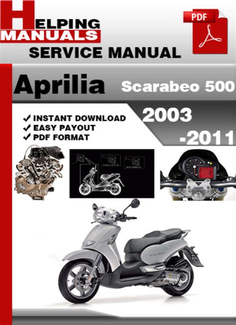 Aprilia scarabeo 500 2003 2011 online service repair manual. - Indesit wixe127 washing machine user manual.