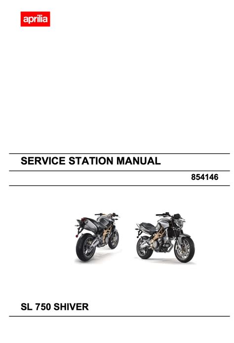 Aprilia sl 750 shiver motorcycle service repair manual. - Retail store accounts procedures manual example.