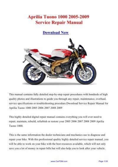 Aprilia tuono 1000 service repair manual download 05 onwards. - Outsmarting the crowd a value investors guide to starting building and keeping a family fortune.