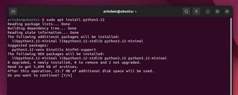 Apt install python3 12.  Python is an easy to learn and master, interpreted p...