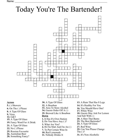 Apt-sounding last name for a mixologist Crossword Clue. Archipelago between Italy and Libya Crossword Clue. Attend unaccompanied Crossword Clue ___ Aviv Crossword Clue. ... With crossword-solver.io you will find 40 solutions. We use historic puzzles to find the best matches for your question. We add many new clues on a daily basis.