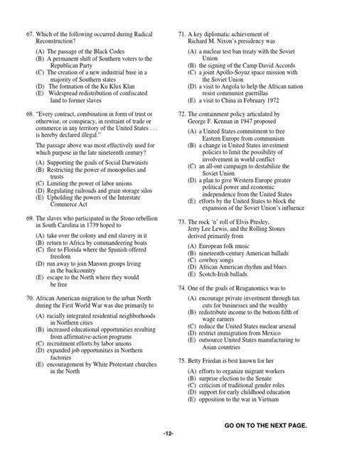 Apush practice tests. AP. United States History 2022 Scoring Commentary. Question 1—Document-Based Question (continued) C. Evidence (0–3 points): 2. Evidence from the Documents. The response earned 1 point for correctly using the content of Documents 1, 2, 3, 6, and 7 to address the topic of the prompt. 