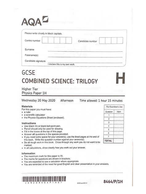 Aqa combined science past papers.  Transport over larger distances 3.  Key idea...