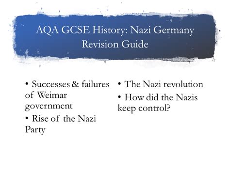 Aqa history nazi germany revision guide. - Femme de mon père n'est pas ma mère.