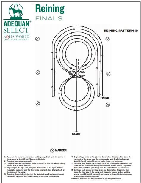 Aqha Reining Pattern 12 chartdevelopment