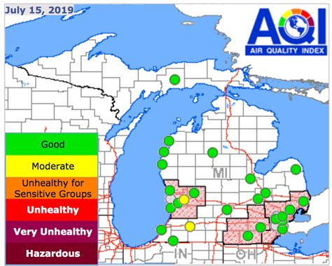 Aqi ann arbor. On Wednesday morning, the Air Quality Index was graded unhealthy for Ann Arbor and Detroit. “A high-pressure system is dominating the area and is currently expected to stay over the Wisconsin ... 