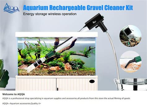 Gulfmew Aquarium Fish Tank Hook Water Changer, Aquarium Siphon