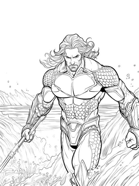 Aquaman Coloring Pages