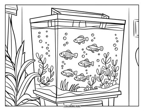 Aquarium Coloring Shee