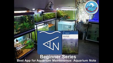 Aquarium note app.  Records of water changes, filter cleaning, and water qualit...