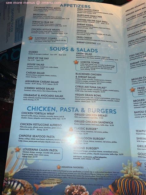 Aquarium restaurant houston menu. Specialties: Dive into food and fun at the Downtown Aquarium - an underwater adventure. Experience the wonder of the underwater world at the unique Aquarium Restaurant, Dive Lounge, Nautilus Ballroom and as you tour the Aquarium Adventure Exhibit,. You'll be amazed by all the fascinating sea creatures, sharks and more. Touch and feed the deep-water dwellers at Stingray Reef, and catch a ... 