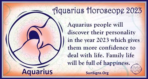 Aquarius Financial Horoscope 2023