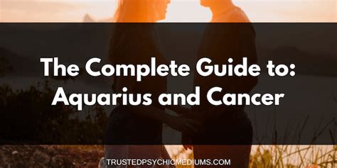 Aquarius and Cancer Compatibility Guide