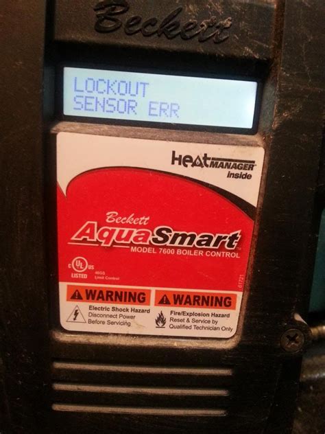 Aquasmart 7600 Lockout Sensor ERR Community Forums