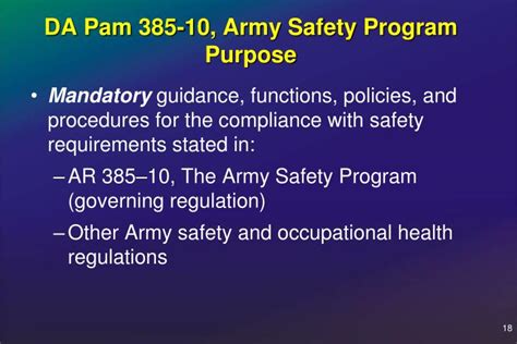 Ar 385 10 The Army Safety Program slidesharedocs