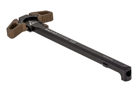 Compatible with most AR-15 bolt carriers and upper receivers, this charging handle comes equipped with oversized arms and aggressive texturing for a positive, non-slip grip and improved handling. Smooth, chamfered edges offer comfortable, snag-free handling, while the ambidextrous design allows fluid and fast motion with either hand for a solid ...