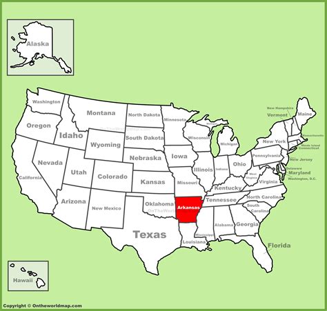 Arkansas Map. Map of Arkansas: Click to see large. Descript