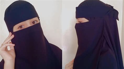 Arabian style nose niqab tutorial - YouTube