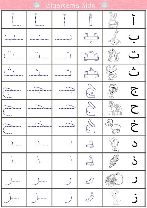 Arabic Writing Alphabet Workbook Practice For Kin