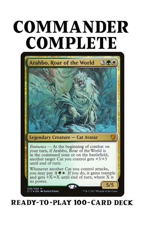 Arahbo, Roar of the World Commander 70 top decks • MTG DECKS