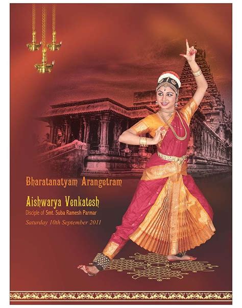 Arangetram Brochure Darshanadesigns Templates On Bharatanatyam in 2020