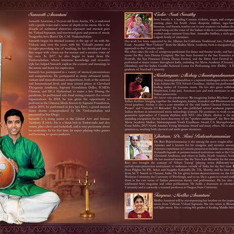 Arangetram program brochure Indian Event Hub