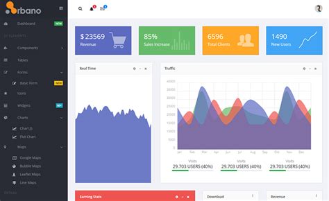 Arbano Free Bootstrap Admin Dashboard Template Built With Vue Js Themewagon