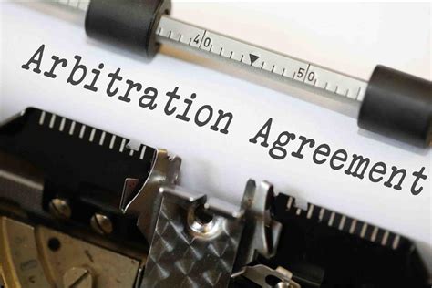 Arbitration Agreement Free of Charge Creative Commons Typewriter image