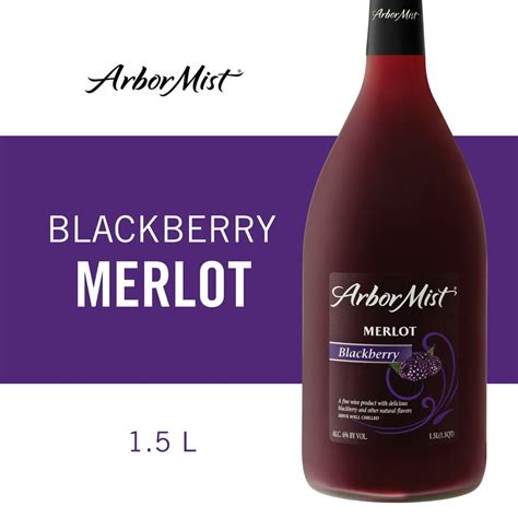 Arbor mist blackberry merlot. 1.5 L bottle of Arbor Mist Blackberry Merlot; 1.5 L bottle of Welch’s Sparkling Blueberry Grape juice; 1/2 cup of Wild Cherry Brandy; fresh plums and cranberries, for garnish; lime wedges; sugar; Pour the liquid ingredients into a large pitcher and stir. 