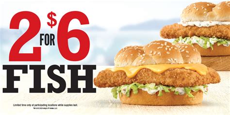 Arby's updates their 2 for $6 Everyday Value mix-and-match deal by rotating in a few new additions, including the Crispy Fish Sandwich, the Roast Turkey & Swiss Wrap, and the Buffalo Crispy Chicken Sandwich. The Crispy Fish Sandwich recently returned for this year's lead-up to Lent and features a crispy-fried, wild-caught Alaskan pollock filet .... 
