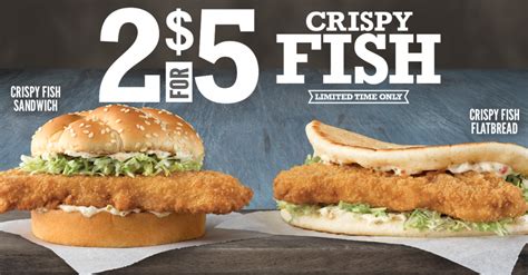 Arby's is bringing boneless wings back to the menu in two flavors - Buffalo and Hot Honey BBQ - just in time for fall tailgating season. Inspire Brands and the Making of a Restaurant Group Unlike Any Other. ... Arby's to Launch $5 Fish Sandwich Combo . This coming Monday, February 20, Arby's will launch a discounted combo of a Crispy Fish .... 