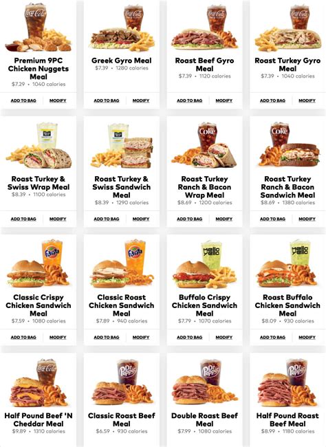 Arby's menu combo numbers. Things To Know About Arby's menu combo numbers. 