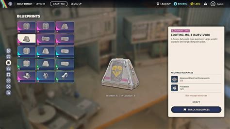 Arc raiders mk3 augment blueprints.  With targeted Looting MK3 Survivor...