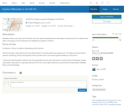 ArcGIS Metadata Form SDOT Sidewalks - Seattle