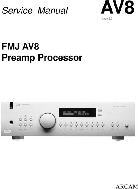 Arcam fmj av8 preamp processor original service manual. - Self hypnosis the complete manual for health and self change second edition.