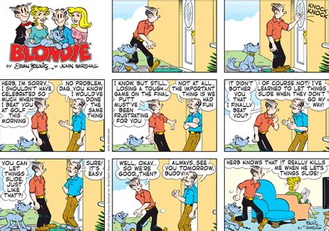 Blondie is a comic strip created by Chic Young about Dagwood and Blondie Bumstead and their blissful love and marriage. The strip centers on family lifestyle, making ends meet, and raising children.. 