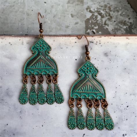 Arcelia stunning Bohemian Gypsy Chandelier Earrings Bollywood