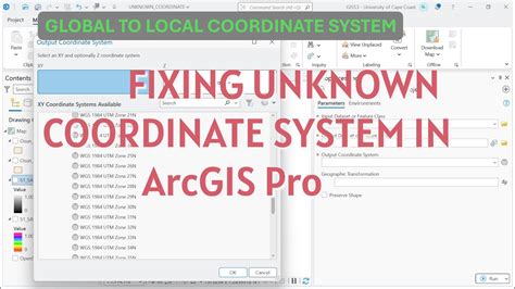 Arcgis pro unknown coordinate system.  In some specific workflows, a map may have an unkn...