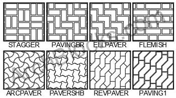 ArchBlocks Hatch Patterns Brick and Pavers