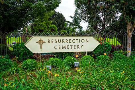 Archdiocese cemetery.  This is an ongoing project, and Resurrection Cemetery, Cal...