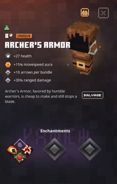 Archers Armor BlockGame Wiki Fandom